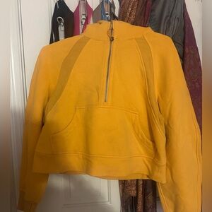 Lululemon Scuba Oversized Half Zip Mango Dream XS/S